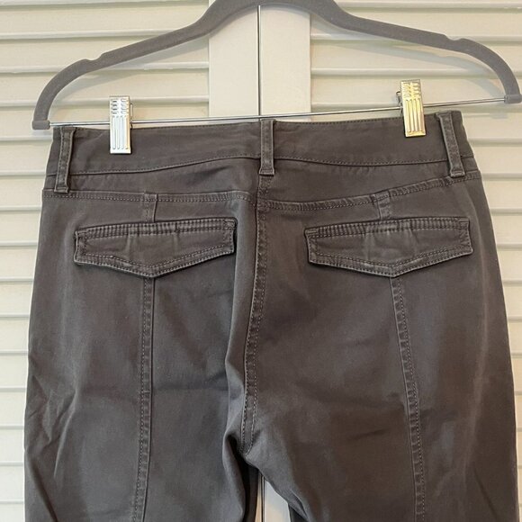 LOFT Marisa pants grey ankle zip 2 - Picture 5 of 8